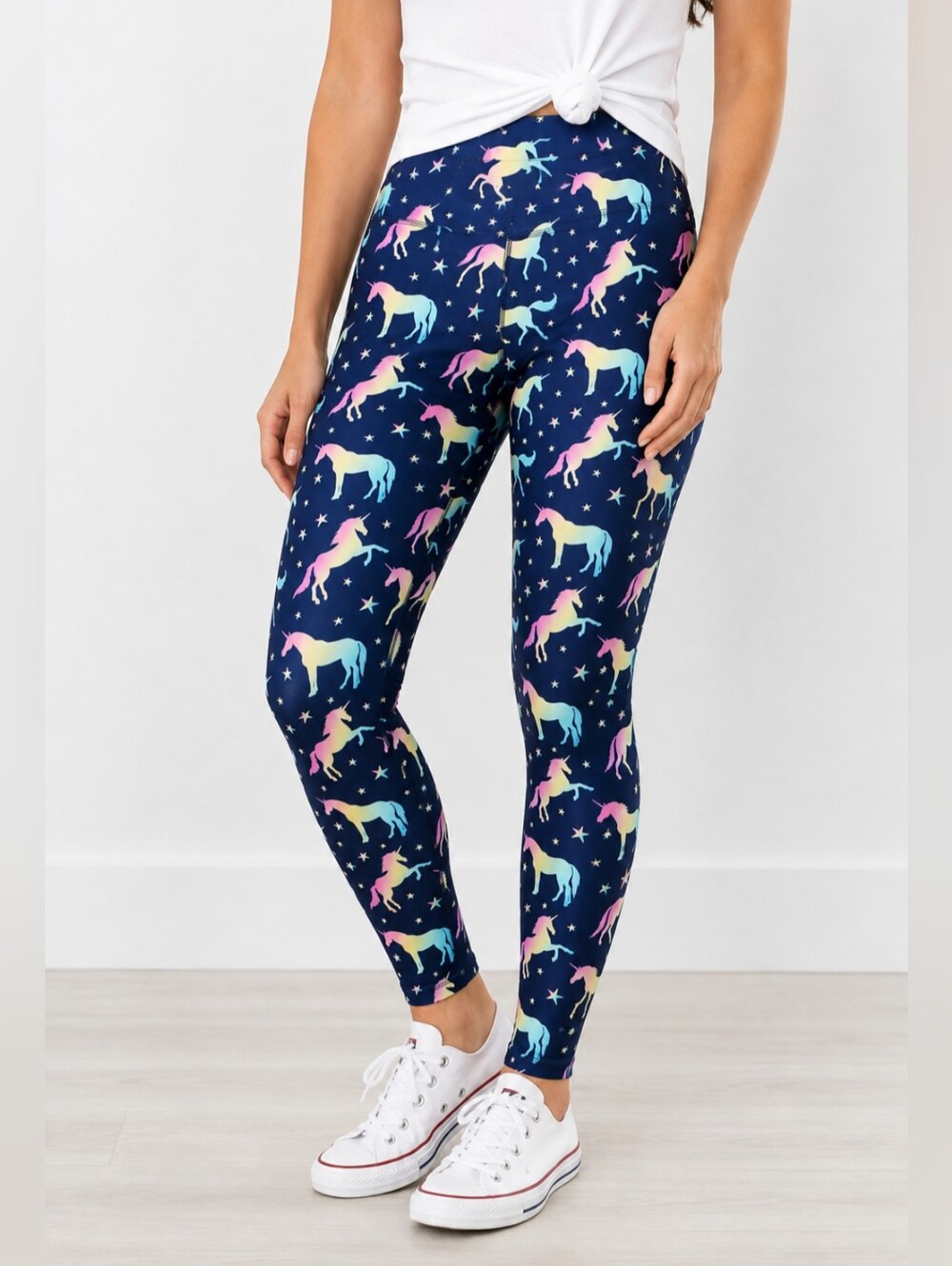 NWT Luv21 Pastel Rainbow Unicorn Leggings Women’s Regular